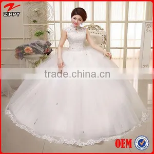 Wedding Dress Floor-Length Sleeveless Natural Lace Up Multi Sizes More Color Simple Wedding Dresses Quality Choice thumbnail-6