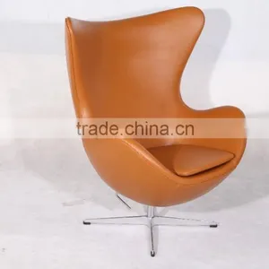 China Replica Designer Furniture Factory Wholesale Egg Chair Leather thumbnail-2