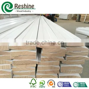 White Primed S4S Bevelled Spalyed Wood Moulding thumbnail-4