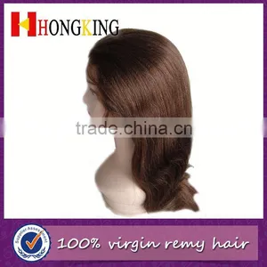 Virgin Hair Lace Front Wig With Combs thumbnail-1