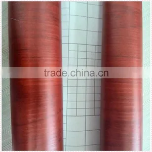 Wholesale Self Adhesive Texture PVC Wooden Grain Effect Wooded Film thumbnail-1