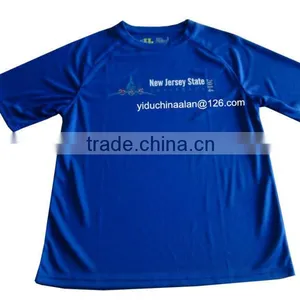 Custom Wholesale Promotional Blue Printing T-shirt (OEM) thumbnail-1