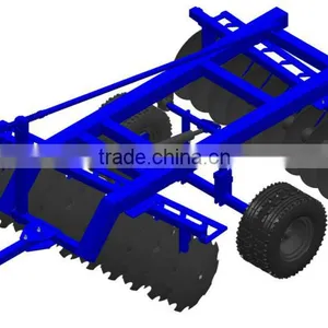 Hydraulic 24 Disc Harrow - Trailed Offset Center Tire thumbnail-1