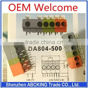 High Quality DA804-500 Custom Screw-less Terminal Blocks Electric Connectors With UL UDE CE CQC Certificate thumbnail-2