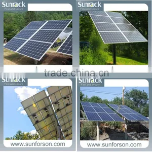 Solar Pole Mount to Install 1 to 16 pv Panels Mounting Brackets thumbnail-1