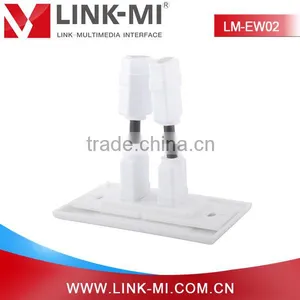 LINK-MI LM-EW02 Dual Port Home Theater HDMI Keystone Wall Plate Best Buy thumbnail-1