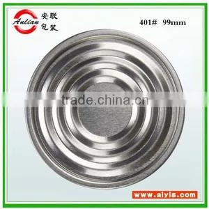 Silver Aluminum or Tin High Quality Can Bottom Cap thumbnail-1