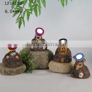 Solar Light Animal Statues Small Animal Figurines thumbnail-6