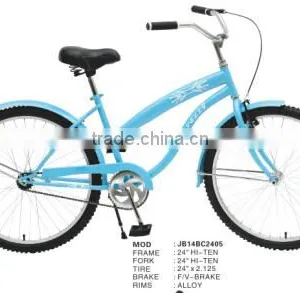 2014 26" Fat Bike/Snow Bike/Sand Bike Beach Cruiser PULLY 24 Inch Single Speed CHEAP Beach Cruiser Bike thumbnail-1