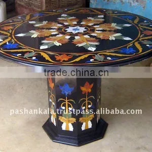 Round Marble Inlaid Table Tops thumbnail-1