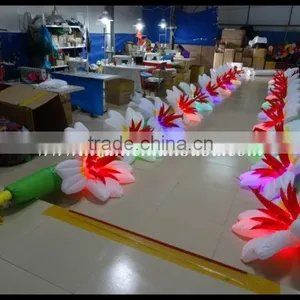 Beautiful Decorative Long Inflatable Flower With Light thumbnail-1