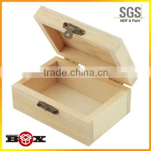 Handmade Wooden Storage Boxes Strong & Beautiful Plain Box Display Quality Craft thumbnail-1