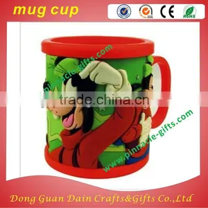 Customzied Logo 230ml PVC Soft Plastic Mugs 3D Animal Mark Mug thumbnail-5