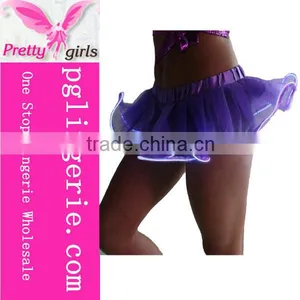 Latest Dress Designs Tutu Skirt Red Led Short Tutu Mini Skirt Retro Ballet Wrap Tutu Skirt thumbnail-6