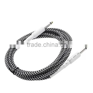 6.6ft / 2m 6.35mm Mono Male to 6.35mm Mono Male Cable Wire Cord for Guitar Bass Instrument thumbnail-6