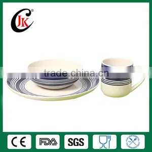 Hot Sale Cheap Porcelain Dinnerware Set With Black Line thumbnail-1