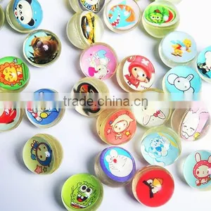 Promotional Toy Printed Paper Card China Manufacture Promotional Solid Rubber Ball Bouncing Balls Elasticity Balls thumbnail-1