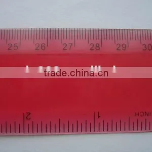 Custom Logo Printed 30cm Plastic Ruler/PVC Soft Ruler/flexible Ruler thumbnail-4