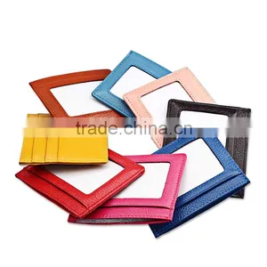 Genuine Leather Card Holder Simple Card Wallet thumbnail-1