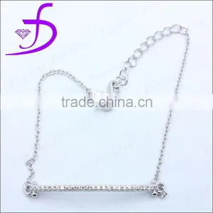 925 Silver Rhodium Plated Bracelet Wholesale Silver Jewelry thumbnail-1