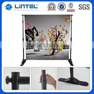 Adjustable Tension Fabric Portable Vertical Banner Stands thumbnail-1