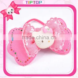 Bow Hair Jacquard Elastic With Hello Kitty Charm thumbnail-1