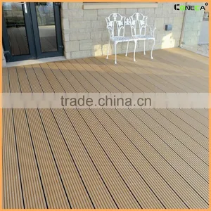 Outdoor Patio Decking Wood Floor Covering Anti-UV Bois Composite WPC Flooring thumbnail-1