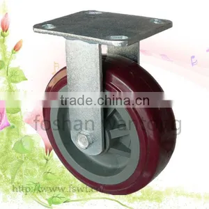 6 Inch PVC Wheel Hardware Swivel Caster Wheel For Trolley thumbnail-4