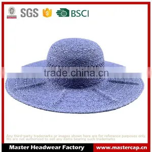 Wide Brim Straw Floppy Hat thumbnail-1