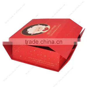 Chinese Red Foldable Magnetic Closure Gift Paper Box thumbnail-3