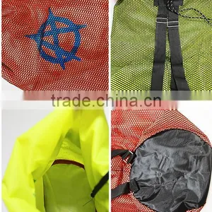 Mesh Drawstring Backpack Tote Sport Pack Swimming Shopping Bag Travel Beach Backpack thumbnail-5