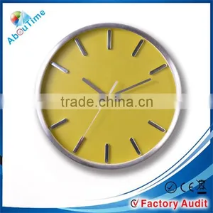 Hotel Decoration Wall Clock (Metal Chrome Material and Sweep Movement Without Tick Sound thumbnail-1