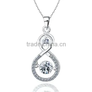 Hot Sell Cubic Zirconia Pendant, Silver Jewelry Online Wholesale Made in China thumbnail-2