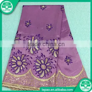 2016 Hot Sell African Lace Fabric African Bridal George Lace Styles for Garment thumbnail-1