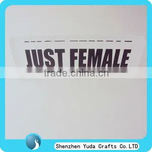 Clear Acrylic Name Plate Block Perspex Brand Block Display Perspex Banner Display thumbnail-1