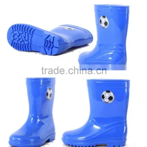 High Quality Football Pattern Pvc Rain Boots Cheap Pvc Rain Shoes for Boys thumbnail-5