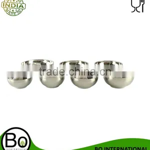11.5-18cm High Quality Stainless Steel Double Wall Bowl thumbnail-1