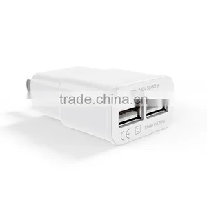 Dual Ports USB 5V Fast Charging Portable Travel Power Charger thumbnail-1