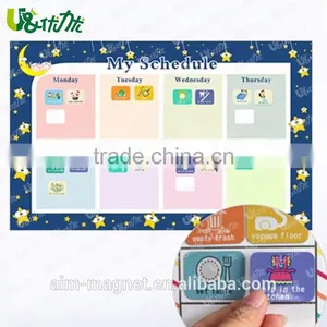Magnet Chores Chart Weekly Calendar Custom Design Kids Dry Erase Board PET Film thumbnail-1