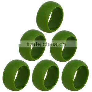 Personalized Handmade Color Painted Decorative Poly Resin Birthday Party Napkin Holder Rings thumbnail-1