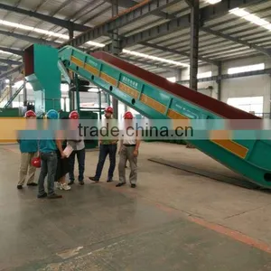 Horizontal Hydraulic Waste Paper, Cardboard, PET Baling Machine With Conveyor thumbnail-1