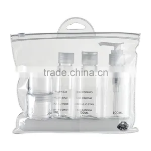 Transparent Toiletry Bag - Holiday Cosmetic Wash Bag Hand Airport Travel Bottles thumbnail-1