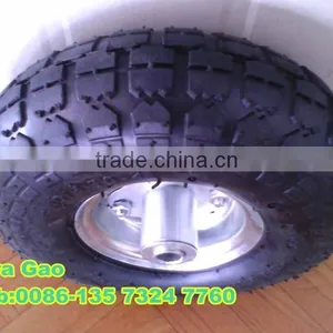 10 Inch 4.10/3.50-4 pu Foam Pneumatic Rubber Wheel Tire thumbnail-2