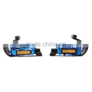 Bicycle Pedals Mountain Bike BMX Road Cycling Pedal Binding With 2 Belt Toe Straps Foot Clip Bicycle Parts Accessories thumbnail-3