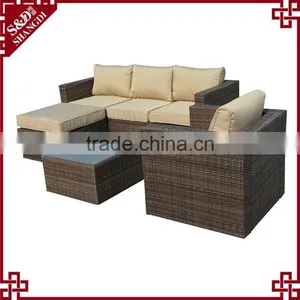 S&D Garden Furniture Suppliers Cheap Rattan Garden Sofa thumbnail-1