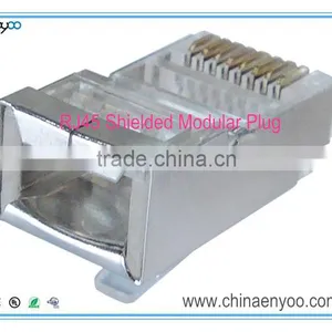 Cat6 Shielded RJ45 Modular Plugs/Connectors for Solid and Stranded Wire thumbnail-1