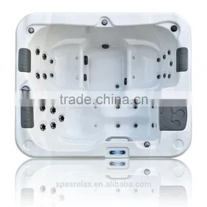 Most Fashion Promotion Lucite Acrylic Spa Bath Tub With CE Approved for 3 Aud Adults thumbnail-6