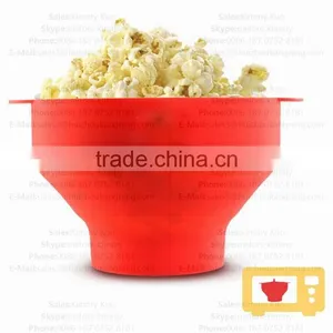Hot Selling Pop Corn Bowl Maker BPA Free Silicone Microwave Popcorn thumbnail-4