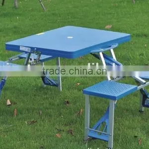 Plastic Folding Picnic Table and Chair Sets thumbnail-1