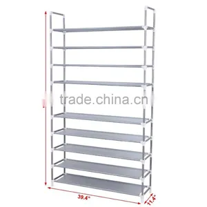 Plastic Woven Fabric Shoes Tower and Shoes Rack Tower thumbnail-2